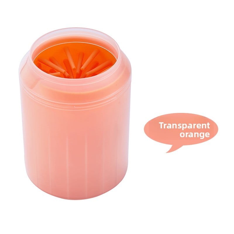 Pet Foot Bath Cup with Soft Silicone Bristles for Dogs and Cats