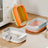 Semi-Enclosed Cat Litter Box with High Walls and Easy Access