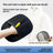 Static pet hair removal glove for sofas and clothes in Five-Finger Glove, front view