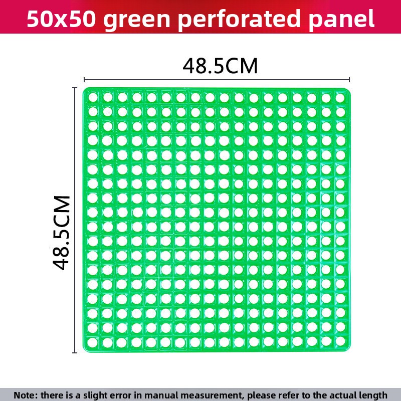 Green plastic rabbit cage floor mat with drainage holes, view 8