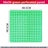 Green plastic rabbit cage floor mat with drainage holes, view 8