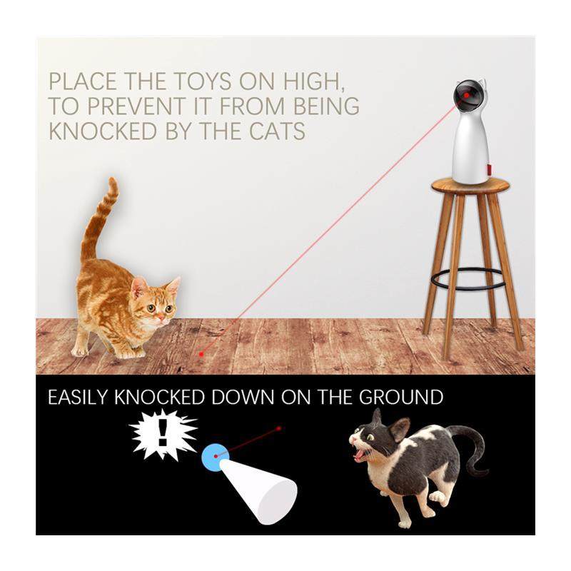 Automatic Laser Cat Toy with Motion Sensor, Interactive Teaser