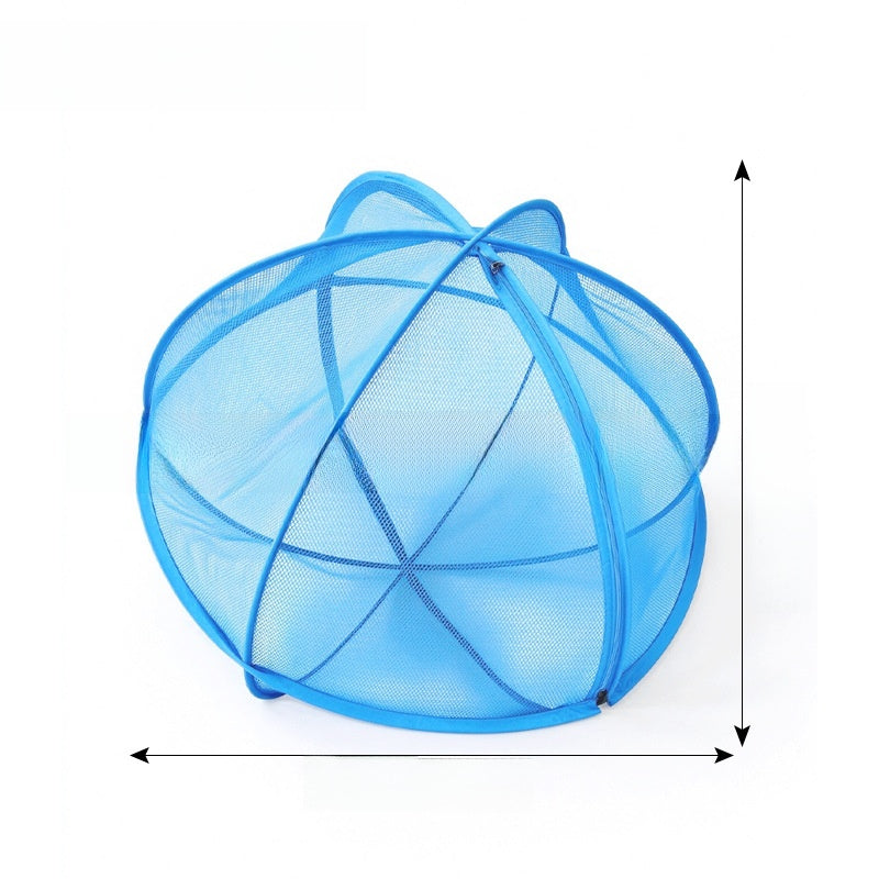 Rolling mesh cat playpen on wheels, product overview photo
