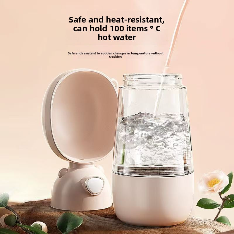 Portable Pet Water Bottle with Attached Food Container for Outdoor Walks