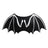 Glow in the dark bat wings costume for cats and dogs, in Black, image 3
