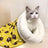 Plush hooded cat sleeping bag bed with pink deer design, product image 3