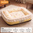 Open Dog Kennel Mat with Cute Print, Warm Spacious Bed