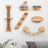 Wall-mounted wooden cat furniture with sisal, main product photo
