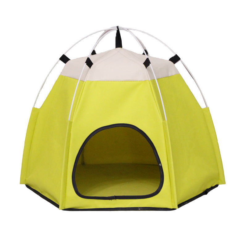 Foldable Oxford cloth pet playpen tent with mesh panels, product image 41