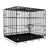 Blue foldable metal pet cage with removable tray, photo 3