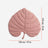 Leaf-shaped padded pet mat for cats and dogs, further angle view