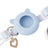 Striped elastic kitten collar with AirTag holder, tag not included, product image 3