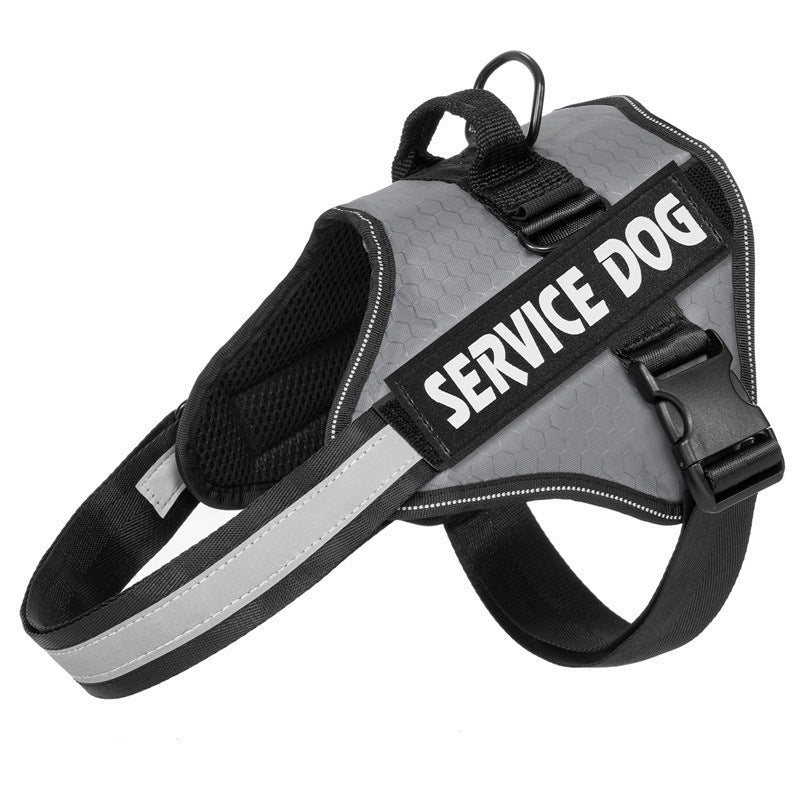 Reflective cloth vest dog harness, ideal for everyday use