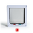 White lockable cat flap with 4-way locking dial, photo 8