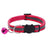 Reflective breakaway cat collar with bell in lake blue, view 18