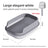 Semi-Enclosed Cat Litter Box with High Walls and Easy Access