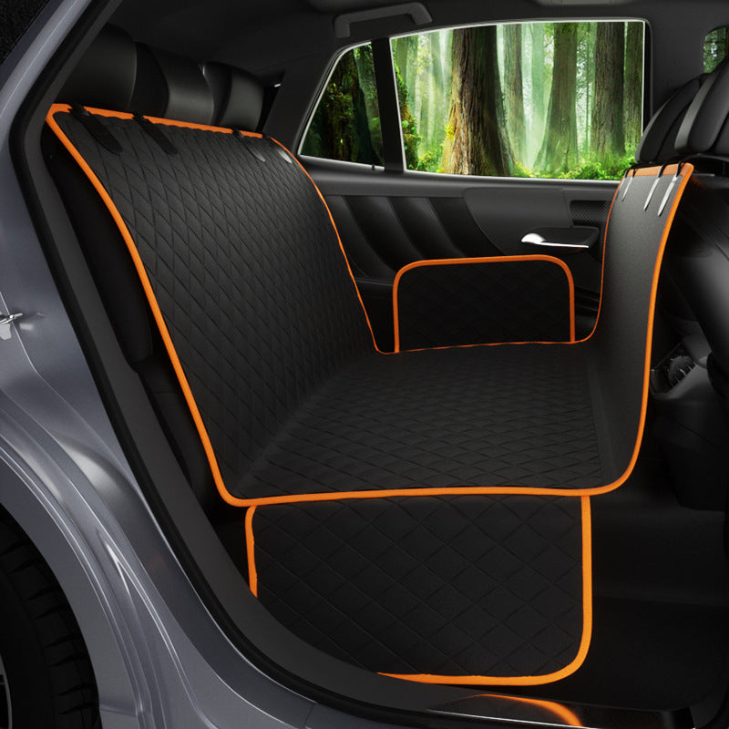 Waterproof dog car seat cover on rear seat, photo 7 of 7