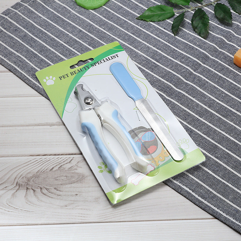 Stainless Steel Pet Nail Clippers with Wave or Curved Handle