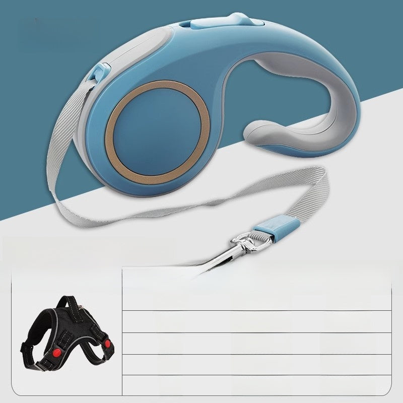 Retractable dog lead with one-touch brake and harness, product image 15