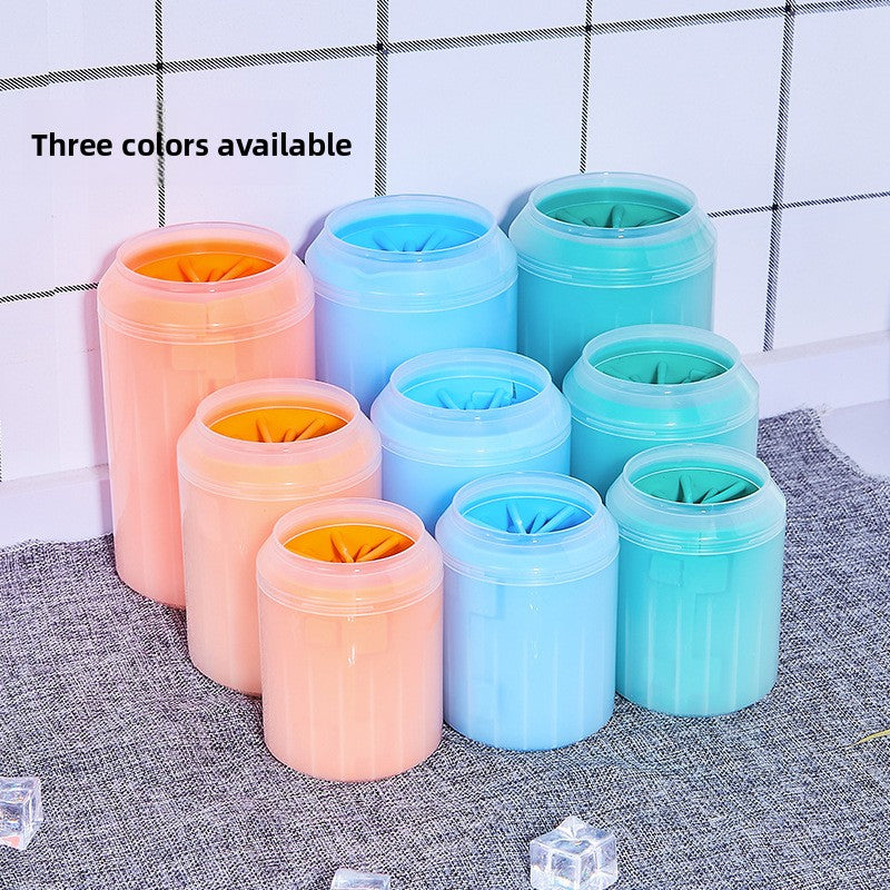 Can-Shaped Silicone Paw Cleaner Cup for Dogs and Cats, Portable