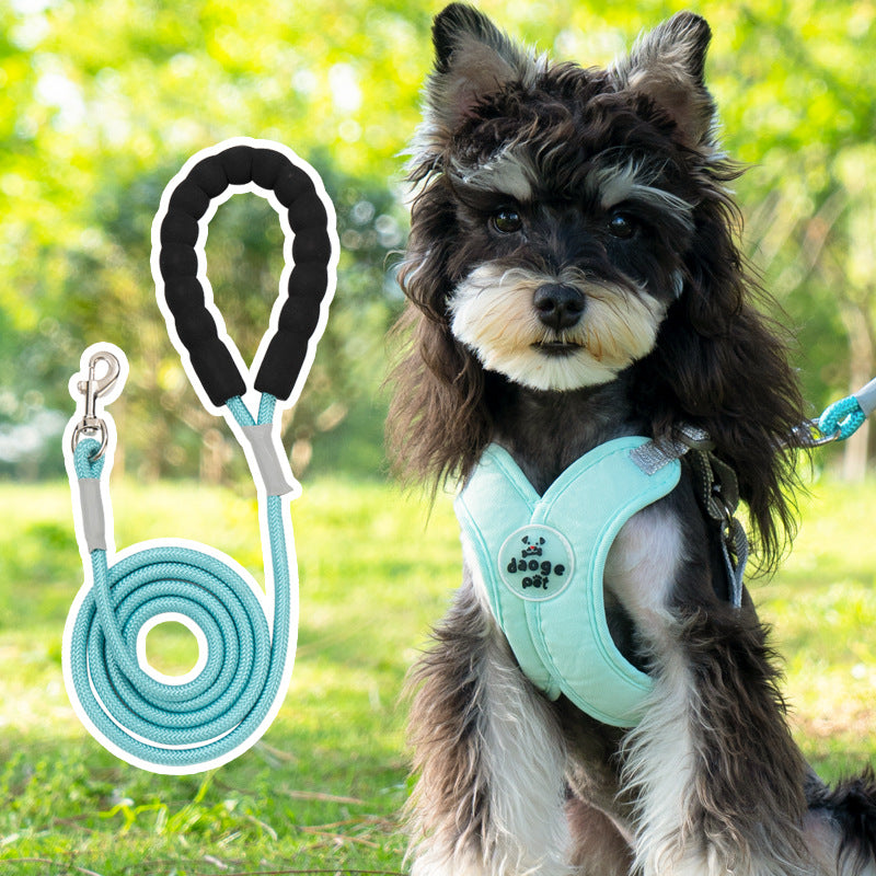 Reflective vest harness with lead option, ideal for everyday use