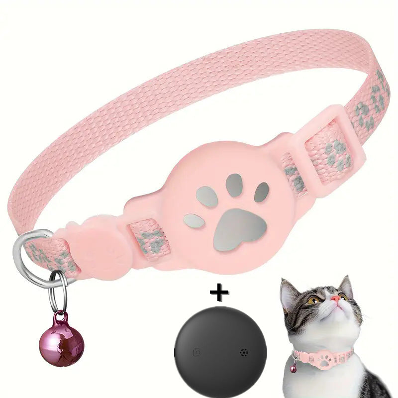 Breakaway cat collar with Bluetooth locator tag in silicone holder, product image 11