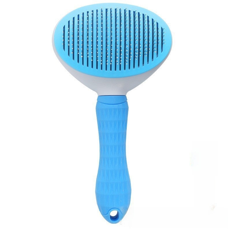 Self-Cleaning Fine-Tooth Dematting Comb for Dogs and Cats
