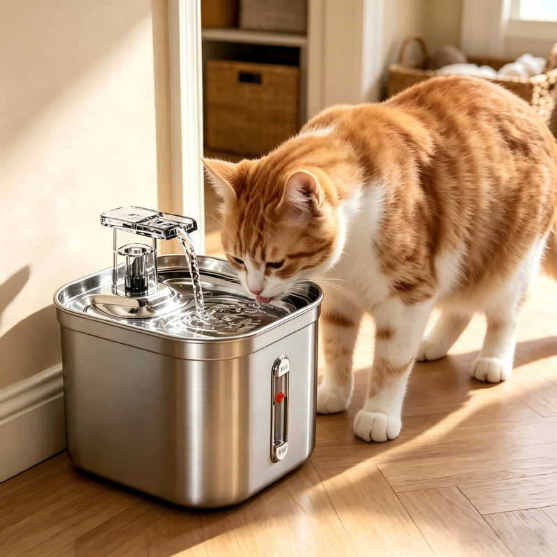 Automatic 2L Pet Water Dispenser with 304 Stainless Steel, Quiet Pump and Layered Filter
