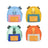 Cartoon dog backpack harness with lead in orange, view 5