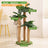 Plant style sisal cat scratching post with leaves, photo 17 of 19