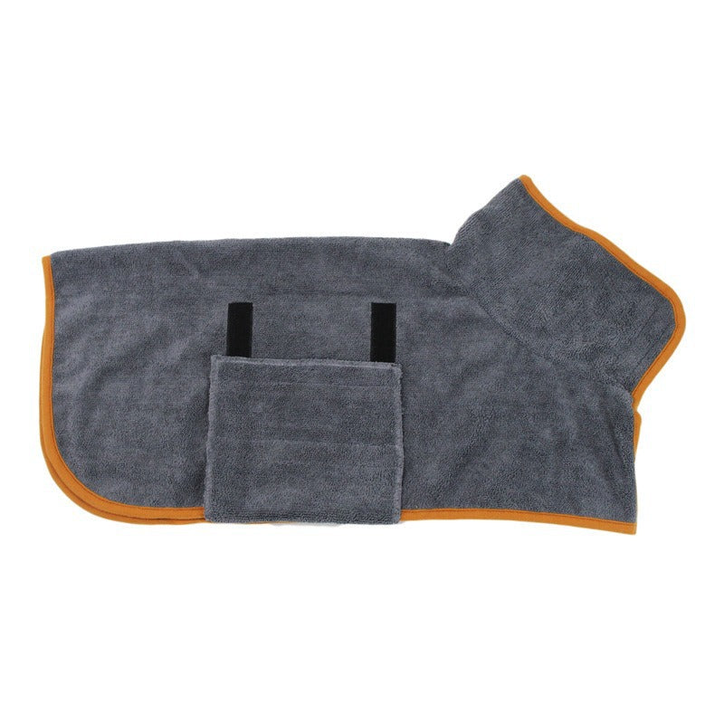 Quick Dry Dog Bathrobe Towel, Absorbent Full Body Wrap