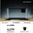 Small desktop plastic fish tank with clear cover and air pump, view 14