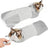 Grey pet grooming swaddle bag for dogs and cats, available in 2 styles, image 2