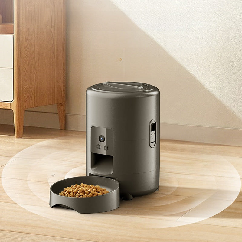 Smart 2L Automatic Pet Feeder with Wi-Fi App, Timed Feeding and Voice Recorder