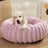 Plush round faux fur pet nest for cats, photo 2 of 80