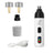 Dust-Free Pet Nail Grinder with LED Light, USB Rechargeable 2-Speed
