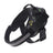 Burst proof dog harness shown in camouflage and bright colours