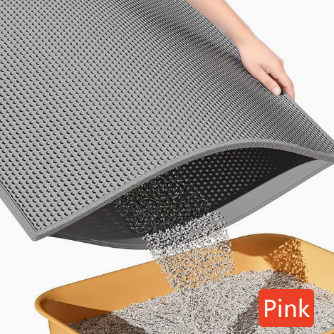 Thick Waterproof Cat Litter Mat, Double Layer EVA Design