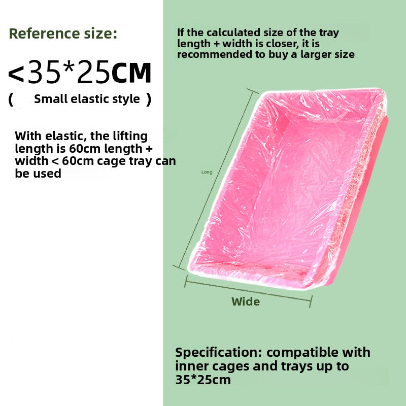 Disposable Elastic Bird Cage Tray Cover Film, Multipacks