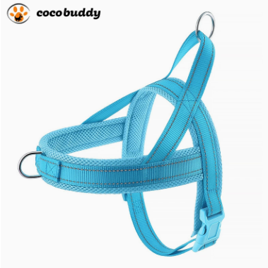 Tactical dog harness with matching reflective lead in black