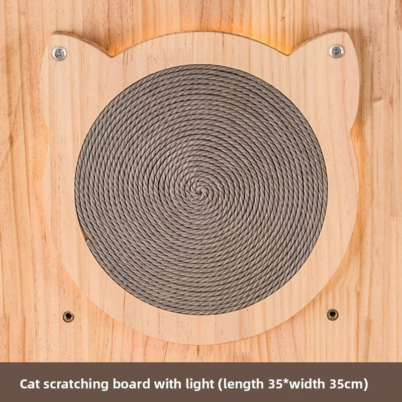 Modular wooden wall-mounted cat climbing board with shelves, photo 10