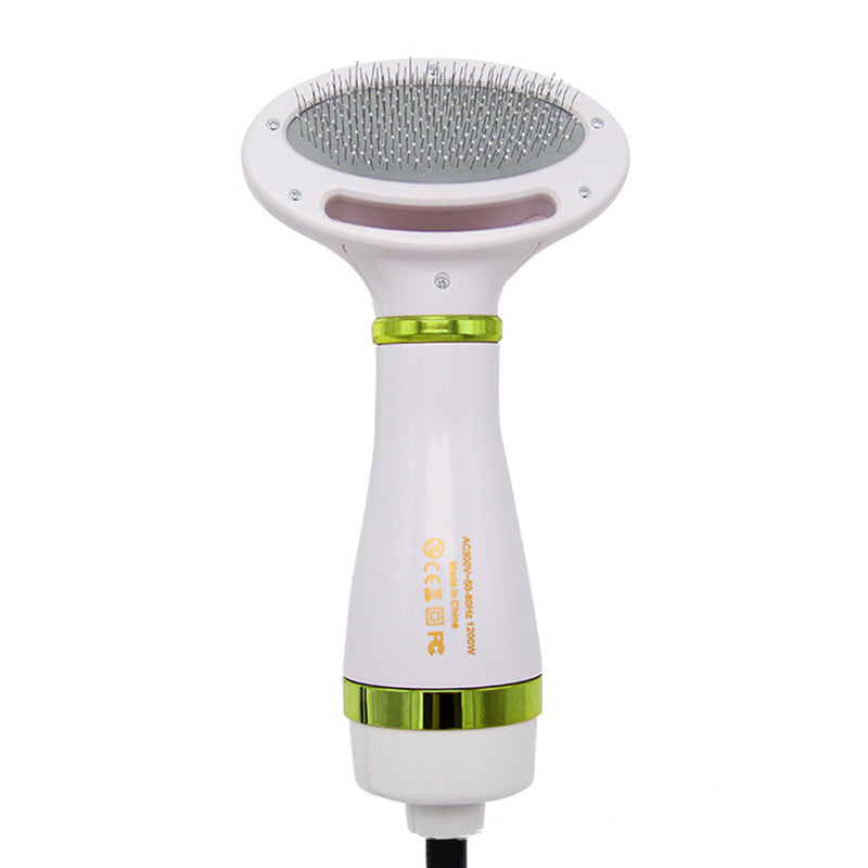 2-in-1 Pet Hair Dryer Brush, Two-Speed Blow Dry Massage Comb