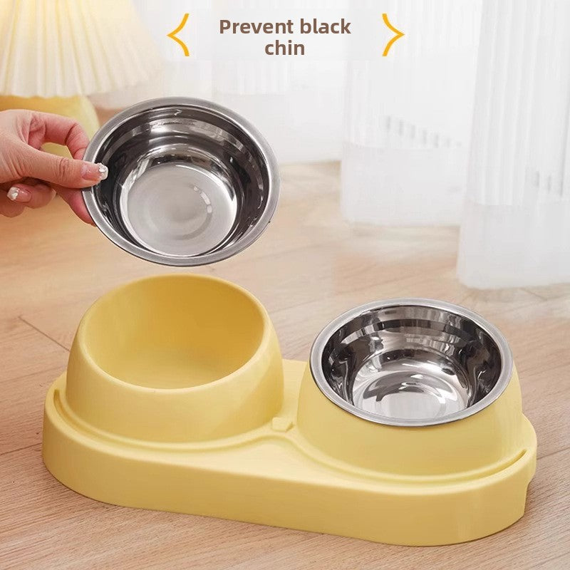 Slant Mouth Anti-knock Water Bowl Cat Food Bowl Pet Supplies