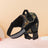 Reflective escape resistant dog harness in black, view 60