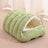 Convertible Zip Pet Cave Bed for Cats and Small Dogs, Washable