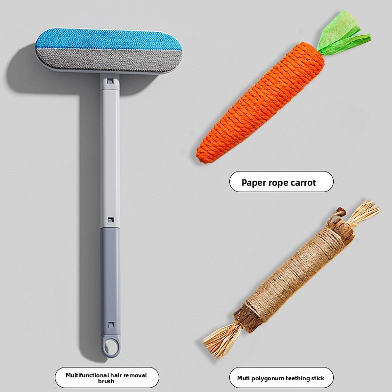 Pet Hair Removal and Deshedding Brush Set for Dogs and Cats