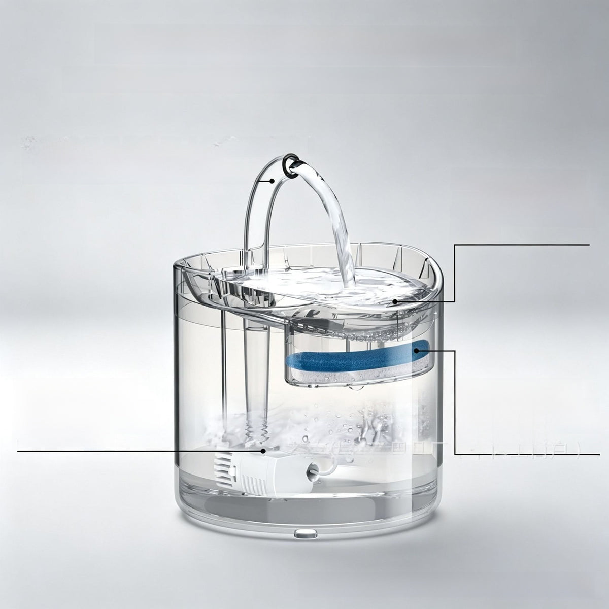 Automatic 2L Circulating Pet Water Fountain with Smart Sensor, Quiet Pump and Filter