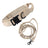 Tactical nylon dog collar with handle and reflective trim in black