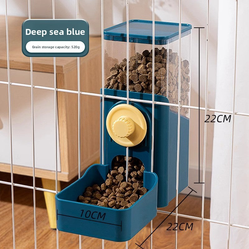 Hanging Automatic Small Pet Water Bottle and Feeder Combo for Rabbits and Hamsters