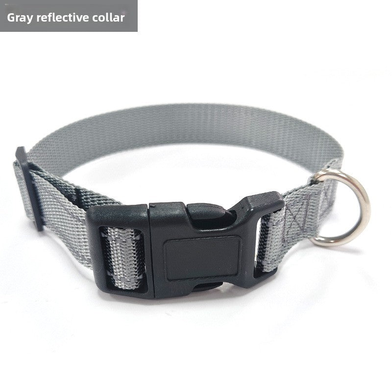 Adjustable polyester collar for dogs and cats, available from Pet Royale UK